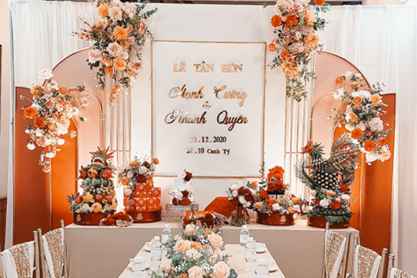 Dịch vụ trang trí gia tiên đám cưới đầy đủ lễ nghi đẹp chuẩn ngày cưới
