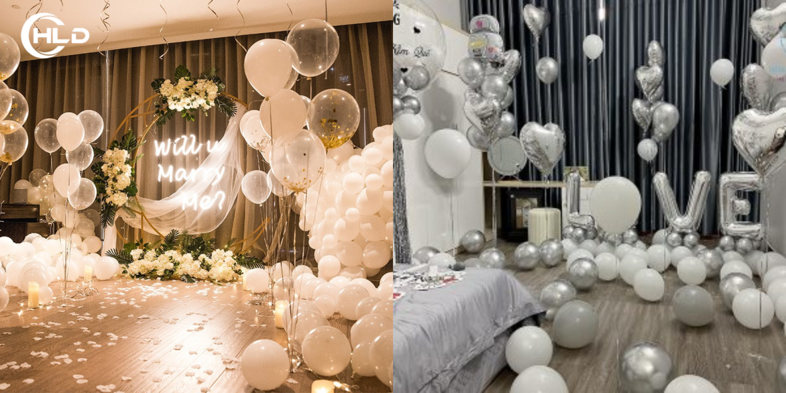 Bóng bay trang trí chuyên nghiệp không xẹp lên form đẹp chuẩn studio