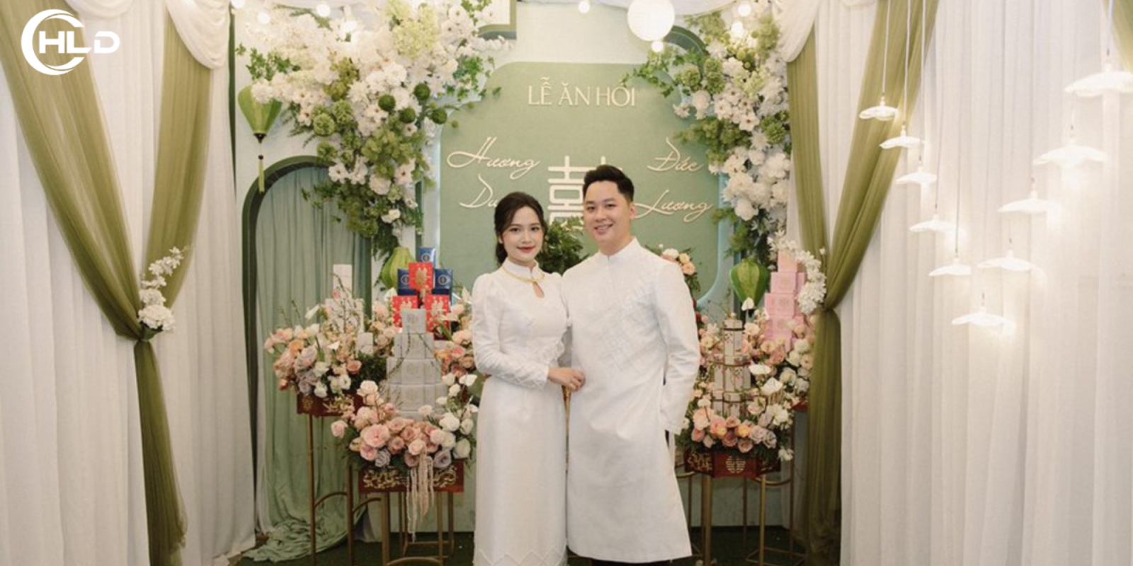 Trang trí đám hỏi sang trọng chuẩn lễ nghi hai họ ấn tượng ngay từ cổng vào